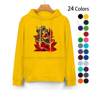 Radha Krishna Peacock Dance Hoodie - 100% Cotton Vedic Sweater (24 Colors)
