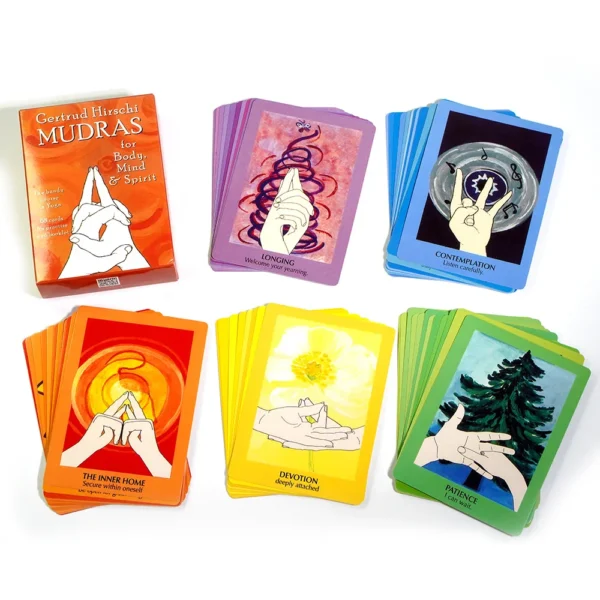 Mudras For Body Mind And Spirit The Handy Course In Yoga With 68 Cards For Practice Cards Tarot Oracle Card Deck - Image 3