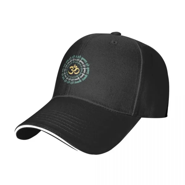 Hare Krishna Om Mantra Baseball Cap - Unisex Spiritual Hinduism Hat - Image 2