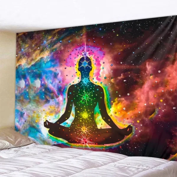 Meditation Seven Chakra Tapestry Indian Buddha Wall Decoration Mandala Tapestry Witchcraft Bohemian Hippie Home Decor Yoga Mat - Image 6